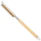 21Inch Pizza Oven Brush with Scrapers, Copper Wire Pizza Stone Cleaning9922