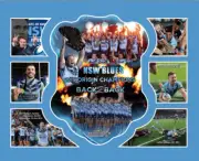 New NSW BLUES BACK 2 BACK Memorabilia Limited Edition Framed Comes With COL