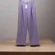 NEW LUCY PARIS TAMMY WIDE LEG DRESSY TROUSER PANTS PURPLE WOMENS S (ACT 27X30)