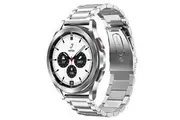 For Samsung Galaxy Watch 6 40/43/44/47MM Bands Stainless Steel Metal Replacement Strap Bracelet Women Men (Silver)