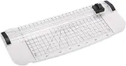 uxcell 9 Inch Paper Cutter, Portable Paper Trimmer Slicers Scrapbooking Tool for A5 Size Paper Craft Paper Photo Cardstock, White Black