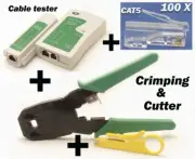 Rj45 Crimping Tool Kit Set For CAT5/CAT6 Lan Cable Tester Network Repair Tools