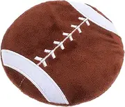 GRIRIW Interactive Football Dog Toy Doggy Disc Ball for Large Dogs Plush Molar Toy