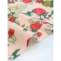在飛比找ETMall東森購物網優惠-韓國進口nesshome棉麻布料蘋果樂園手工包袋圍裙透氣印花