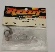 Reedy Serrated Motor Brush 4 Cell Vintage Brushed Motors Pair 728
