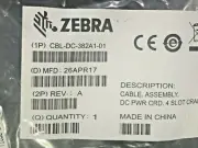 Zebra CBL-DC-382A1-01 Standard Power Cord - For Cradle FROM A SINGLE LEVEL VI
