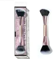 Contour brushes for makeup，Double Ended Foundation Makeup Brushes for Blending Liquid Powder Concealer Cream Cosmetics Blush Contour Brush