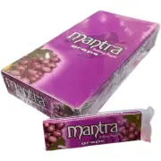 Box of Mantra 1 1/4 Size GRAPE Rolling Papers 24PK Per Box 50 Leaves Per PK