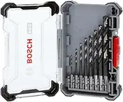 Bosch Accessories Professional 8-Piece Impact Control HSS Twist Drill Bit Set (Pick and Click, HEX-9, Ø 2.0–10.0 mm, Impact Driver Accessories)