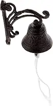 CANIGHT Iron Bell Decoration Door Hanging Pendant Manually Shaking Doorbell Iron Wall Bell Garden Decorations Vintage Doorbell Wall Hanging Bell Door Bell Cast Iron Bells for Outside