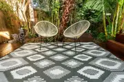 Outdoor Rug - Positano Grey And White