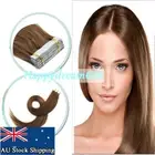 Tape in Hair Extensions Seamless Invisible Skin Wefts Remy Human Hair Full Head