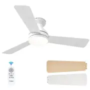 Ceiling Fans with Lights 42 inch Low Profile Ceiling Fan with Light and Remot...