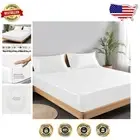 Luxurious 16'' Deep Pocket Tencel Fitted Sheet - Soft Eucalyptus Silk Feel