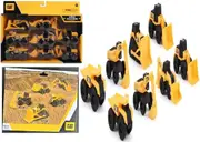 CAT Bulldozer Little Mini Machines 8 Pack Caterpillar Loader Dump Truck Toy Car