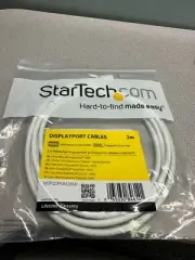 StarTech MDP2DPMM2MW 2m (6 ft) White Mini DisplayPort to DisplayPort 1.2 Adapter