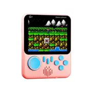 3.5 inch mini retro handheld game console 666 in 1 retro nostalgic student handheld game console single player retro handheld game console (pink)