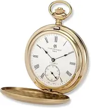 [CHARLES-HUBERT PARIS] Charles Hubert 3908-GR Men's Pocket Watch, Mechanical Hand Winding, Small Seconds, gold