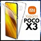 For XIAOMI POCOPHONE POCO X3 360 CLEAR CASE FRONT AND BACK TPU SILICONE COVER