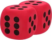 SOPOTUTU 2pcs Large Eva Foam Dice for Big Colored Dice Game Props for Classroom and Party Fun Lightweight and Safe for Easy Handling and Gripping