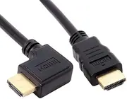 JSER HDMI 1.4 Male 90 Degree Right Angled Type to HDMI Male Cable Support 3D & Ethernet 50cm (Right Angled)