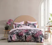 Logan & Mason Hummingbird Quilt Cover Set Blush