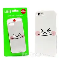 在飛比找PChome24h購物優惠-日本進口LINE iphone5【饅頭人】硬式手機背蓋