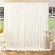 Chiffon Curtain Backdrop Baby Shower Drape HotelBanquet Wrinkle Photo Background