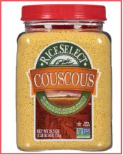 RiceSelect Couscous, Moroccan-Style Non-GMO & Vegan Couscous Pasta, 26.5 oz Jar