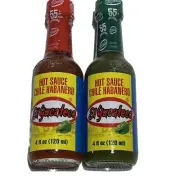 El Yucateco Hot Sauce Salsa Picante de Chile Habanero (Green/Red 4 oz) 2 Pack