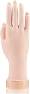 HIGHROCK Practice Hand, Nail Art Training Hand, Fake Hand for Nails Practice, Flexible Bendable Manicure Hand Practice Tool