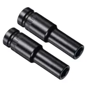 6-Point Deep Impact Socket 1/2-Inch Drive 11mm Socket CR-V Steel Axle Nut