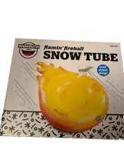 Flaming fireball snow tube