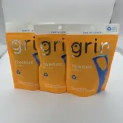 GRIN Tongue Cleaner, 32 Count, Disposable Tongue Cleaner, Hygienic Scraper,1 Bag