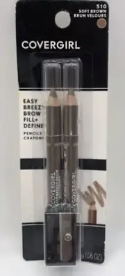 Covergirl Easy Breezy Brow Fill And Define Pencil Crayon Soft Brown 510 *SEALED*