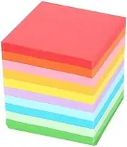 Origami Paper, 520 pcs 10 Colors Square Folding Paper Colorful Double Sided Origami Crane Craft Sheets 5x5 cm