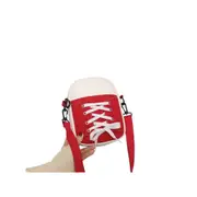 Fashion Patchwork Canvas Shoulder Bag-Red