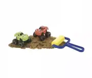 Toysmith Off Road Mini Trucks With Moldable Magic Sand And Roller