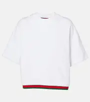 [Gucci] Gucci Cotton jersey crop top AU 8 white
