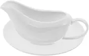 BRIGHTFUFU 1 Set Sauce Pot Tea Infuser Sauce Pitcher Thermal Jug Milk Pitcher Syrup Coffee Container Oats Cups Milk Jug with Lid Small Sauce Jugs Coffee Creamer Tea Strainer Ceramics White