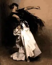 Spanish Dancer Collection PD (13) - by Sargent John Singer - Van-Go Paint-by-Number Kit 40x50cm no Frame