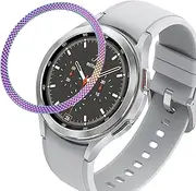 DEALELE Cases Compatible with Samsung Gear Sport/Galaxy Watch 42mm / Galaxy Watch 4 Classic 42mm, Bling Rhinestone Diamond Metal Steel Bezel Ring Cover Replacement for Women Men