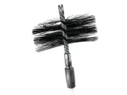 Pellet & Corn Stove 4" Metal Bristle Brush, Flue Pipe Chimney Vent Cleaning