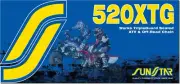 SUNSTAR 1991-1993 Super Sport 750 Ducati CHAIN XTG WORKS SEALED 520X120 NAT/GLD