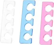 HONMEET 3 Pack Reusable Nail Art Tool Set Silicone Finger Nail Cliers for Comfortable Manicure Pedicure