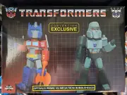 Icon Heroes Transformers Optimus Prime vs Megatron Bobblehead Set SDCC Exclusive