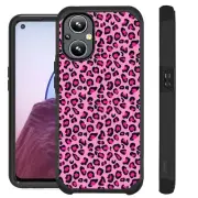 FUSION Case For OnePlus Nord N20 5G Hybrid Phone Cover LEOPARD PINK