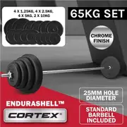 CORTEX 65kg EnduraCast Barbell Weight Set