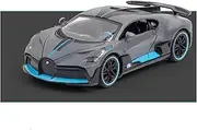 Scale Finished Model Car 1:32 Scale for Bugatti Divo Sports Car Alloy Diecast Car Model Miniature Replica Vehicle Collection Die-cast Vehicle(Chrome)