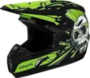 GMAX MX-46Y Unstable Helmet Matte Black/Green Sm